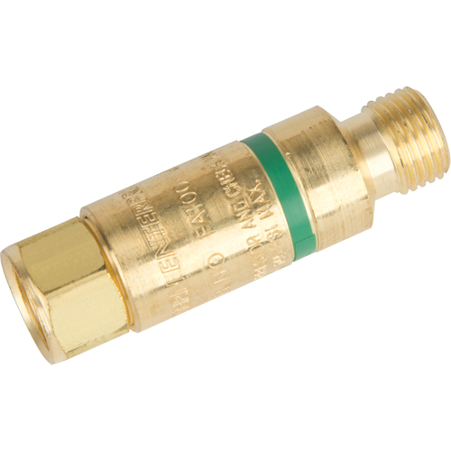 Antiretours pare-flammes - Oxy/gaz combustibles, Gaz combustibles (rouge)/Oxyg&egrave;ne (vert), Style pour chalumeau Distribution Élite MP