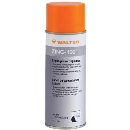 Vaporisateur galvanisant brillant ZINC-100, Canette a&eacute;rosol Distribution Élite MP