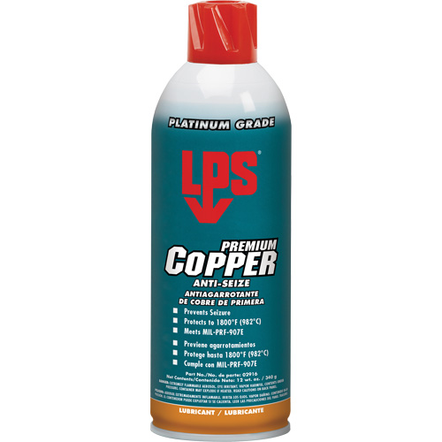 Copper Anti-Seize, 16 oz., Aerosol Can, 1800°F (982°C) Max Temp. Distribution Élite MP