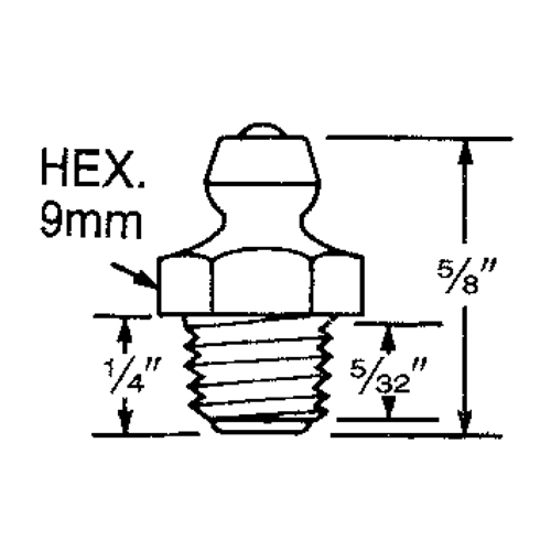 Fitting, 8 mm Thread Distribution Élite MP