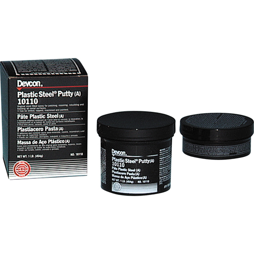 Mastic Plastic Steel 5 Minute, 1 lb, R&eacute;cipient Distribution Élite MP