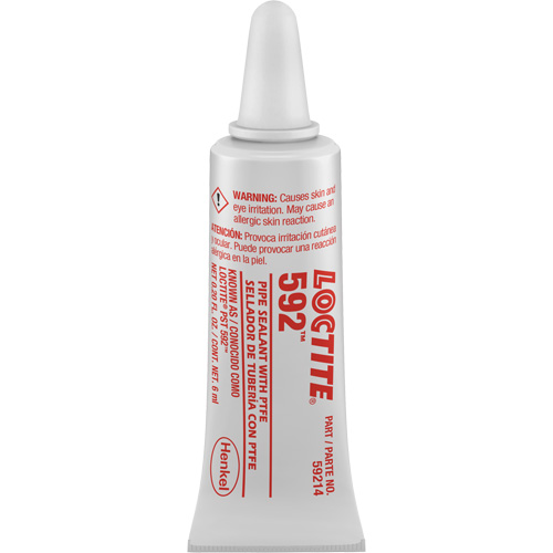 592 PST&reg; Slow Cure Thread Sealant, Tube, 6 ml, -54° C - 204° C/-65° F - 400° F Distribution Élite MP