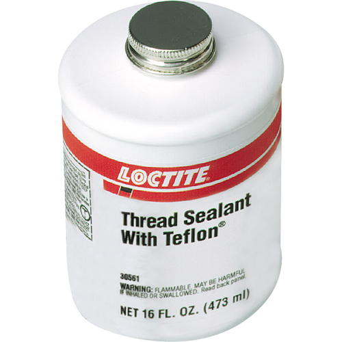 Thread Sealant with PTFE, Brush-Top Can, 473 ml, -51° C - 149° C/-59.8° F - 300.2° F Distribution Élite MP