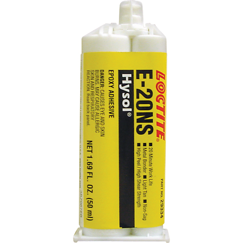 Hysol E-20NS Epoxy, Two-Part, Dual Cartridge, 120 g., Tan Distribution Élite MP