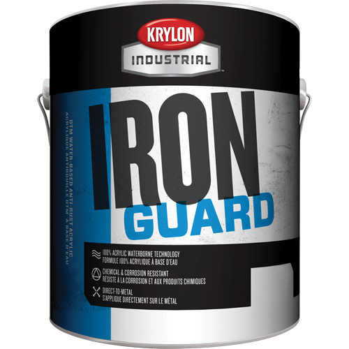 &eacute;mail industriel &agrave; base d'eau Iron Guard, 3,78 L, Gallon, Rouge Distribution Élite MP
