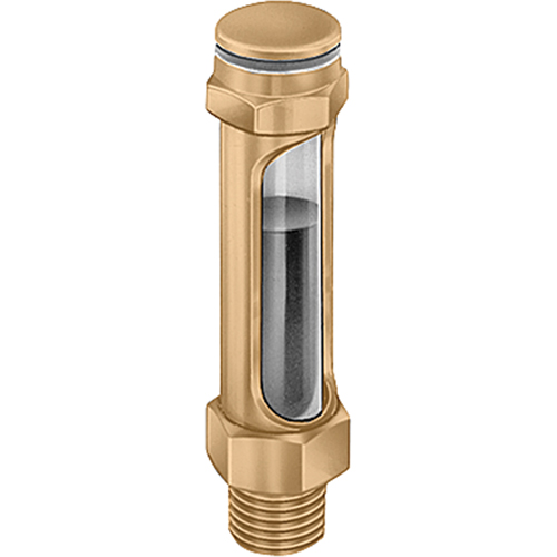Brass Liquid Level Gauges - Straight, Threaded, 14-1/4" L, 225°F (107.22° C) Distribution Élite MP