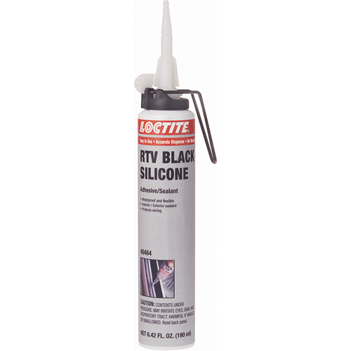 Scellant adh&eacute;sif &agrave; la silicone Superflex RTV, Cartouche, Noir Distribution Élite MP