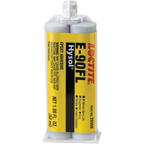 Hysol E-90FL Adhesive, 102 g, Dual Cartridge, Two-Part, Grey Distribution Élite MP