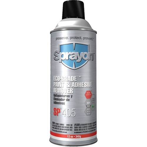 SP405 Eco-Grade Paint & Adhesive Remover, 12 oz, Aerosol Can Distribution Élite MP