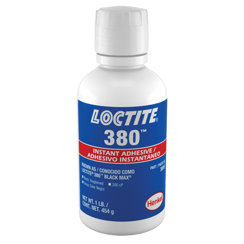 Adh&eacute;sif instantan&eacute; durci 380, Noir, Bouteille, 453 g Distribution Élite MP