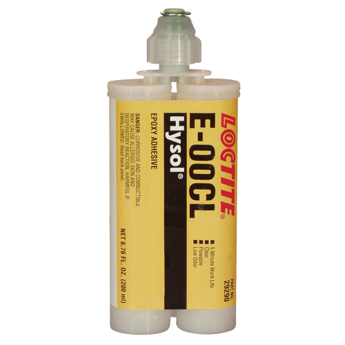 E-00CL Structural Adhesives, 200 ml, Dual Cartridge, Two-Part, Clear Distribution Élite MP