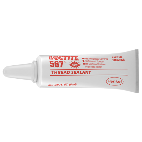 567 High Temperature Thread Sealant, Tube, 6 ml, -53.88° C - 204° C/-65° F - 400° F Distribution Élite MP