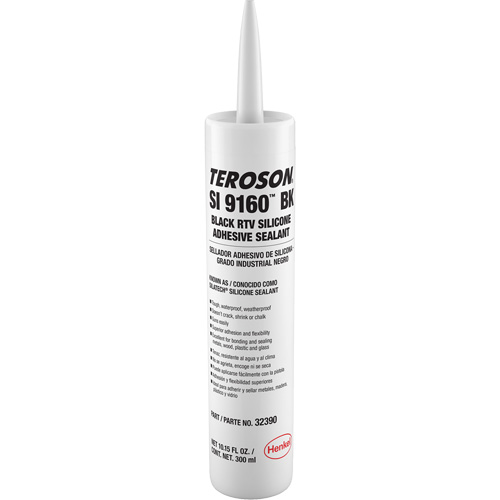 Scellant &agrave; la silicone Teroson SI 9160, Cartouche, Noir Distribution Élite MP