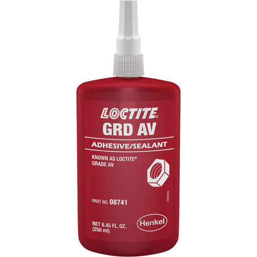 Letter Grade AV Threadlocker, Red, High, 250 ml, Bottle Distribution Élite MP