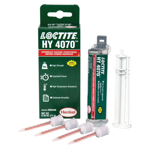 HY 4070 Structural Repair Hybrid Adhesive, Two-Part, Dual Cartridge, 11 g, Off-White Distribution Élite MP