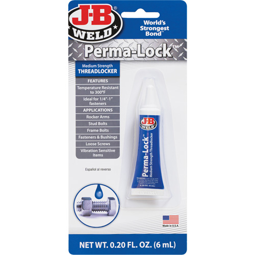 Compos&eacute; de blocage Perma-Lock, Bleu, Moyen, 6 ml, Tube Distribution Élite MP
