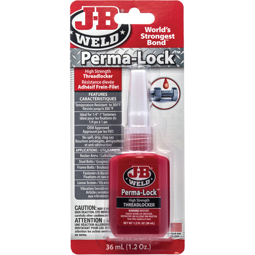 Compos&eacute; de blocage Perma-Lock, Rouge, &eacute;lev&eacute;, 36 ml, Bouteille Distribution Élite MP