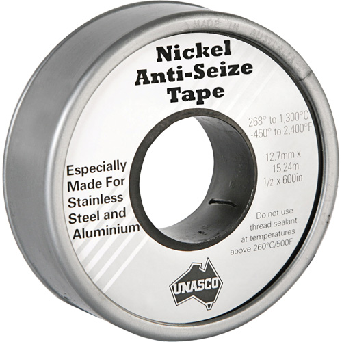 Nickel Anti-Seize Tape, 590" L x 1/2" W, Silver Distribution Élite MP