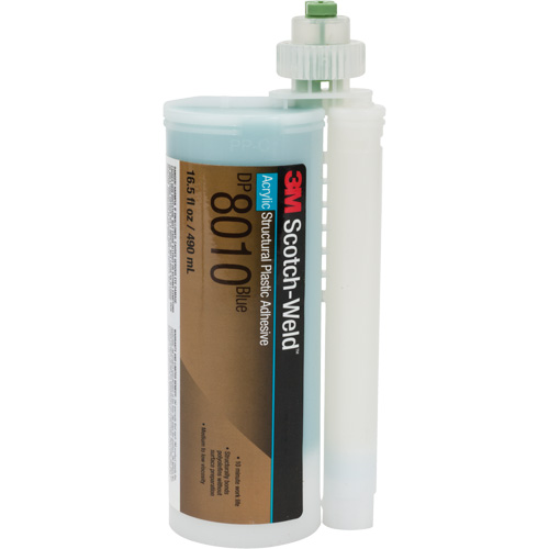 Adh&eacute;sif structural pour composants en plastique Scotch-Weld, Deux composants, Cartouche, 490 ml, Bleu Distribution Élite MP