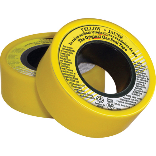 Ruban d'&eacute;tanch&eacute;it&eacute; pour filet en PTFE, 236" lo x 3/4" la, Jaune Distribution Élite MP