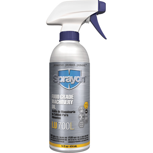 Food Grade Machinery Oil, 14 oz., Trigger Bottle Distribution Élite MP