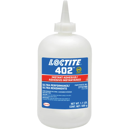 402 Instant Adhesive, Clear, Bottle, 500 g Distribution Élite MP