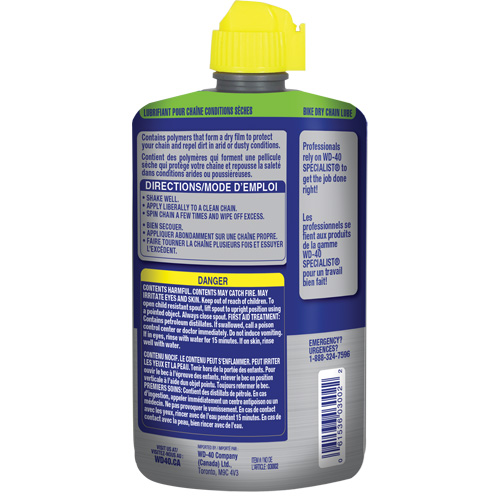 Bike Dry Chain Lubricant, Bottle Distribution Élite MP