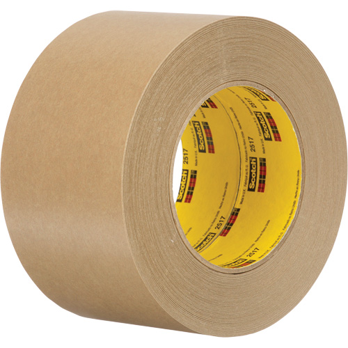 Scotch&reg; Flatback Masking Tape 2517, 72 mm (2-27/32") x 55 m (180'), Tan Distribution Élite MP