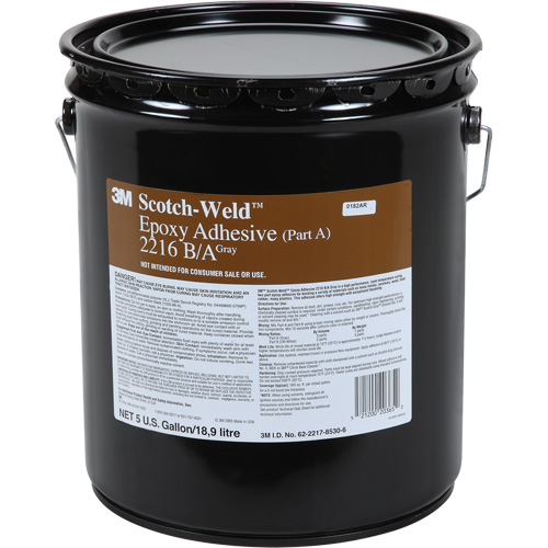 Adh&eacute;sif Scotch-Weld, 5 gal., Seau, Deux composants, Gris Distribution Élite MP