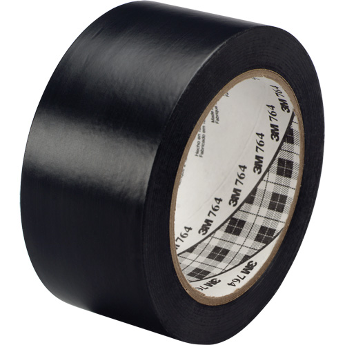 Ruban en vinyle pour travaux g&eacute;n&eacute;raux 764, 25,4 mm (1") la x 32,9 m (108') lo, 5 mils, Noir Distribution Élite MP
