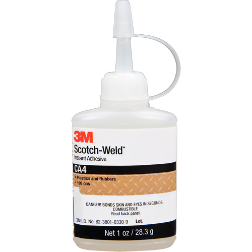 Adh&eacute;sif instantan&eacute; CA4 Scotch-Weld, Transparent, Bouteille, 1 oz Distribution Élite MP
