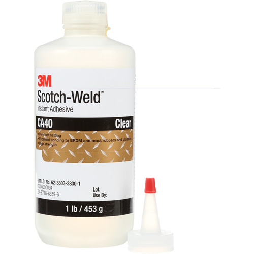 Adh&eacute;sif instantan&eacute; CA5 Scotch-Weld, Transparent, Bouteille, 1 lb Distribution Élite MP