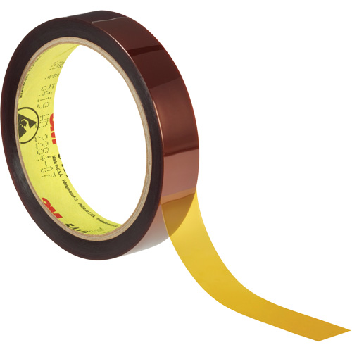 Ruban &agrave; base de polyimide produisant peu de statique 5419, 12,7 mm (1/2") x 33 m (108'), Brun Distribution Élite MP