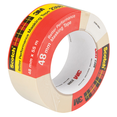 2308 Masking Tape, 48 mm (2") x 55 m (180'), Tan Distribution Élite MP