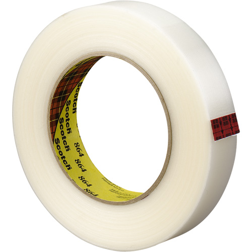 Scotch&reg; Reinforced Strapping Tape, 5.6 mils Thick, 12 mm (1/2") x 330 m (1082')  Distribution Élite MP