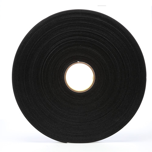 Ruban en mousse de vinyle 4508, 25,4 mm (1") la x 32,9 m (108') lo, 125 mils, Noir Distribution Élite MP