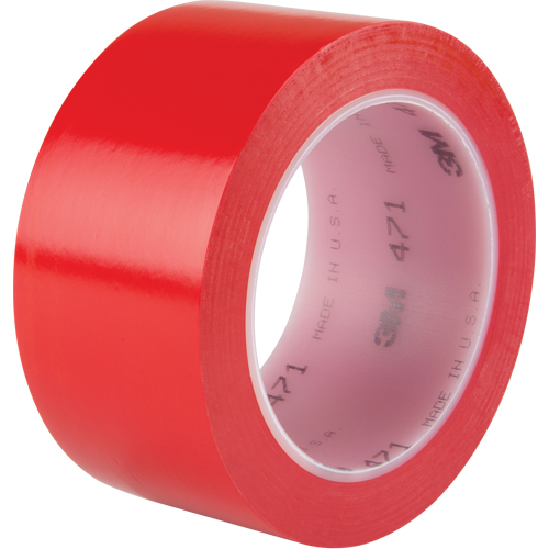 471 Vinyl Tape, 50.8 mm (2") W x 32.9 m (108') L, 5.3 mils, Red Distribution Élite MP