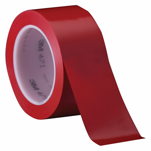 Ruban en vinyle 471, 102 mm (4") la x 32,9 m (108') lo, 5,2 mils, Rouge Distribution Élite MP