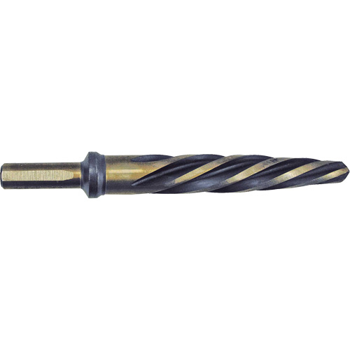 Al&eacute;soir pour automobile noir et or de premi&egrave;re qualit&eacute; Jet-Kut, 3/4", Cannelure Spirale, Acier rapide, Tige 3 m&eacute;plats Distribution Élite MP