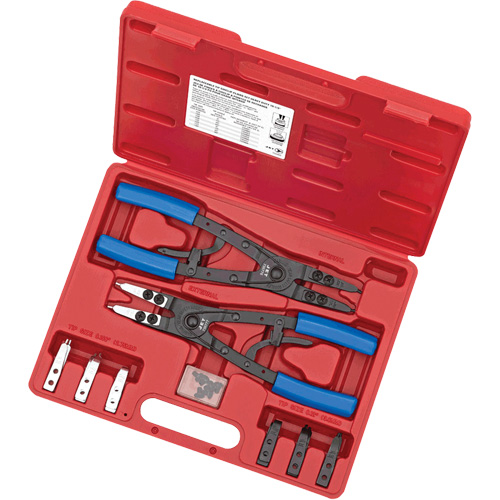 SRP-10S Heavy-Duty Ratcheting Snap Ring Pliers Set, 10 Pieces Distribution Élite MP