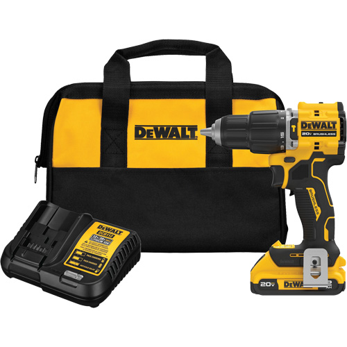 Atomic Compact Series Brushless Cordless Hammer Drill Kit, 1/2" Chuck, 20 V Distribution Élite MP