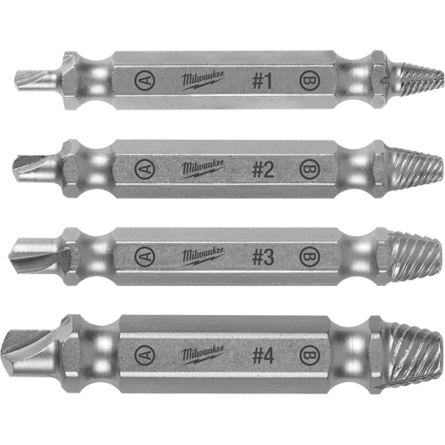 Screw Extractor Set, High Speed Steel, 4 Pieces Distribution Élite MP