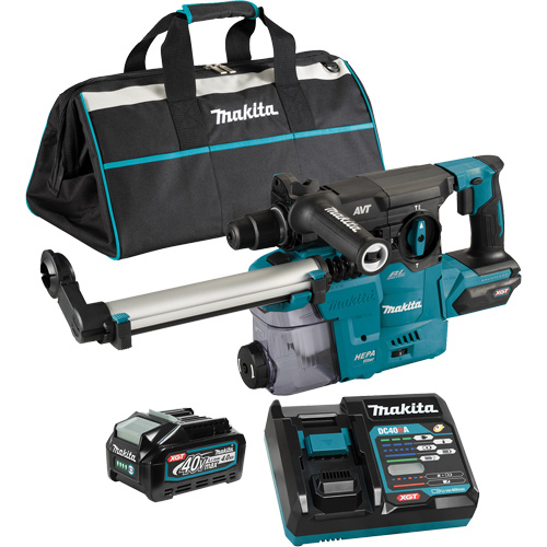 Marteau rotatif sans fil avec moteur sans balai XGT SDS-Plus avec accessoire daspiration des poussi&egrave;res DX10, 40 V, 1-3/16", 3 lb-pi, 0-840 tr/min Distribution Élite MP