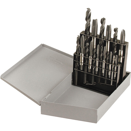 Drill & Plug Hand Tap Set, 18 Pieces Distribution Élite MP