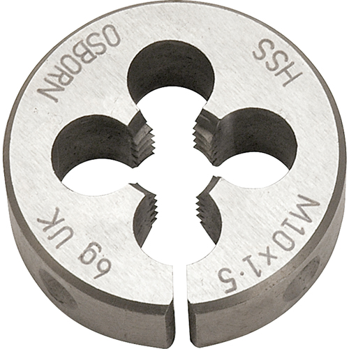 Split Circular Die, M10 X 1.5 Thread, High Speed Steel Distribution Élite MP