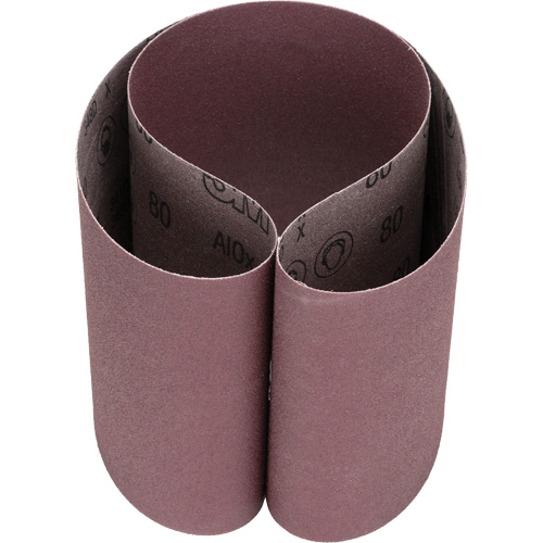 Courroie abrasive en toile 341D, 6" la x 48" lo, Oxyde d'aluminium, Grain 80 Distribution Élite MP