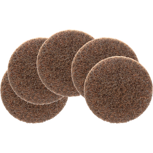 Disque de conditionnement de surface Roloc Scotch-Brite, 2" dia., Grain Cors&eacute;, Oxyde d'aluminium Distribution Élite MP