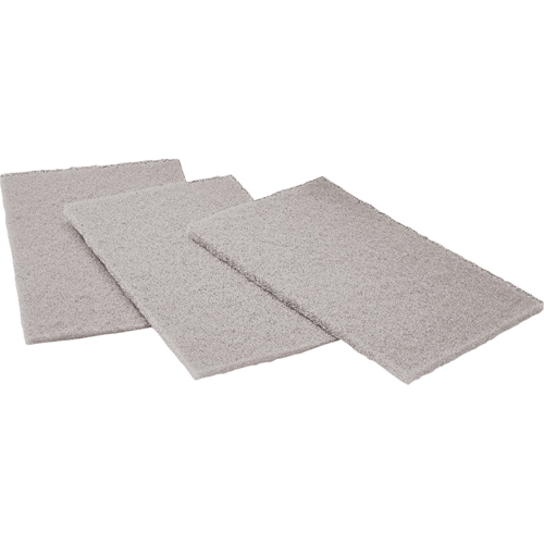 Tampons manuels Scotch-Brite, Carbure de silicium, 6" x 9", Grain Ultra fin Distribution Élite MP
