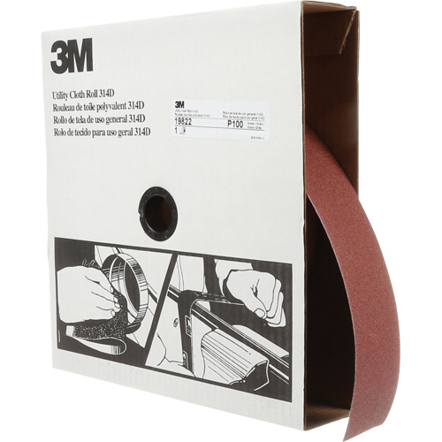 Utility Sanding Roll 314D, 2" W x 150' L, 100J Grit Distribution Élite MP