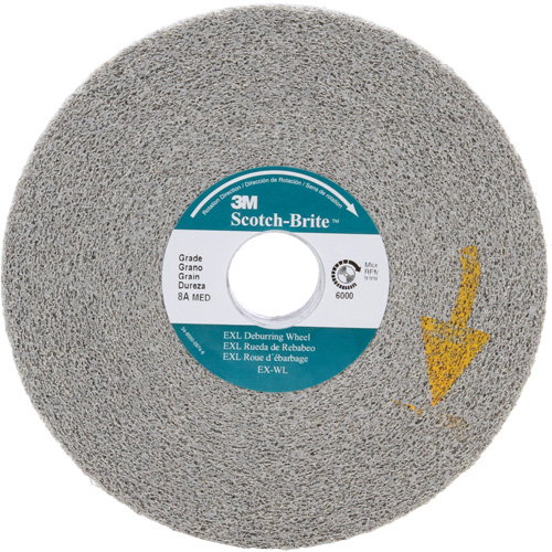 Meules d'&eacute;barbage EXL Scotch-Brite, 6" x 1", Arbre de 1", Oxyde d'aluminium Distribution Élite MP